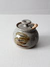 vintage studio pottery honey jar