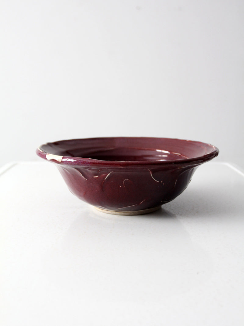 vintage large studio pottery bowl