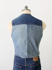 vintage custom denim vest