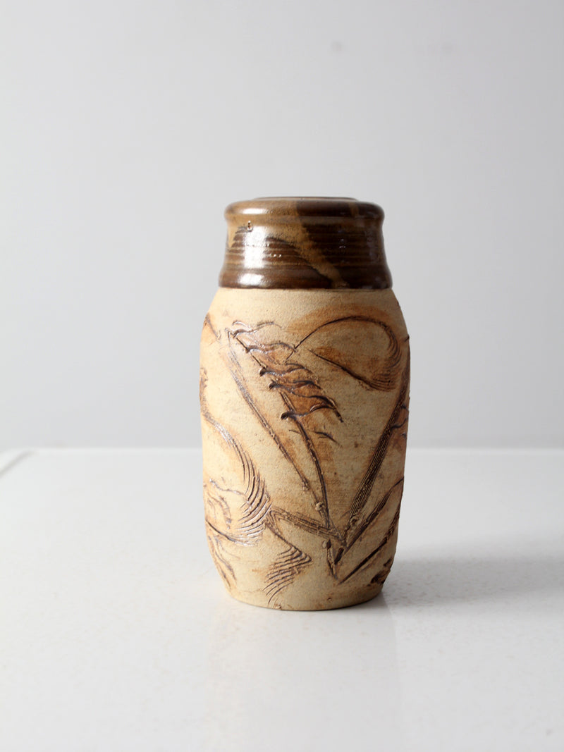 vintage Rinquist studio pottery vase