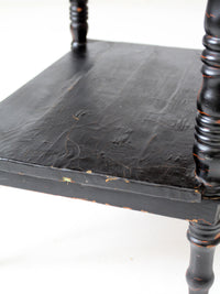 antique painted wood end table