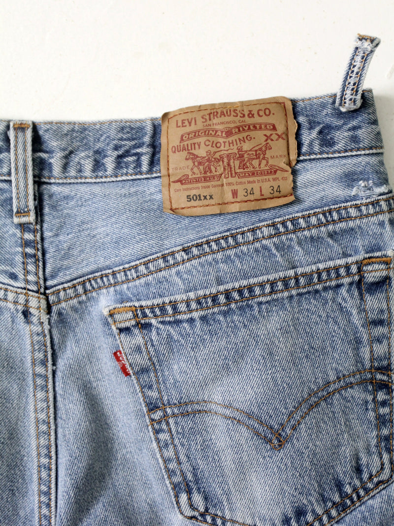 vintage Levis denim cutoffs, W 32