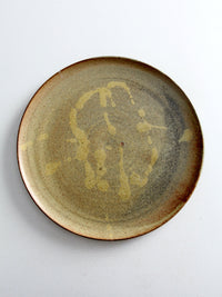 vintage studio pottery plate