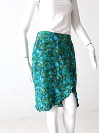 vintage 80s abstract print skirt
