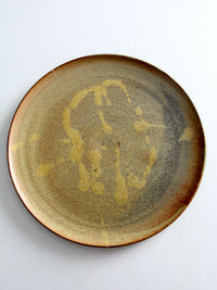 vintage studio pottery plate