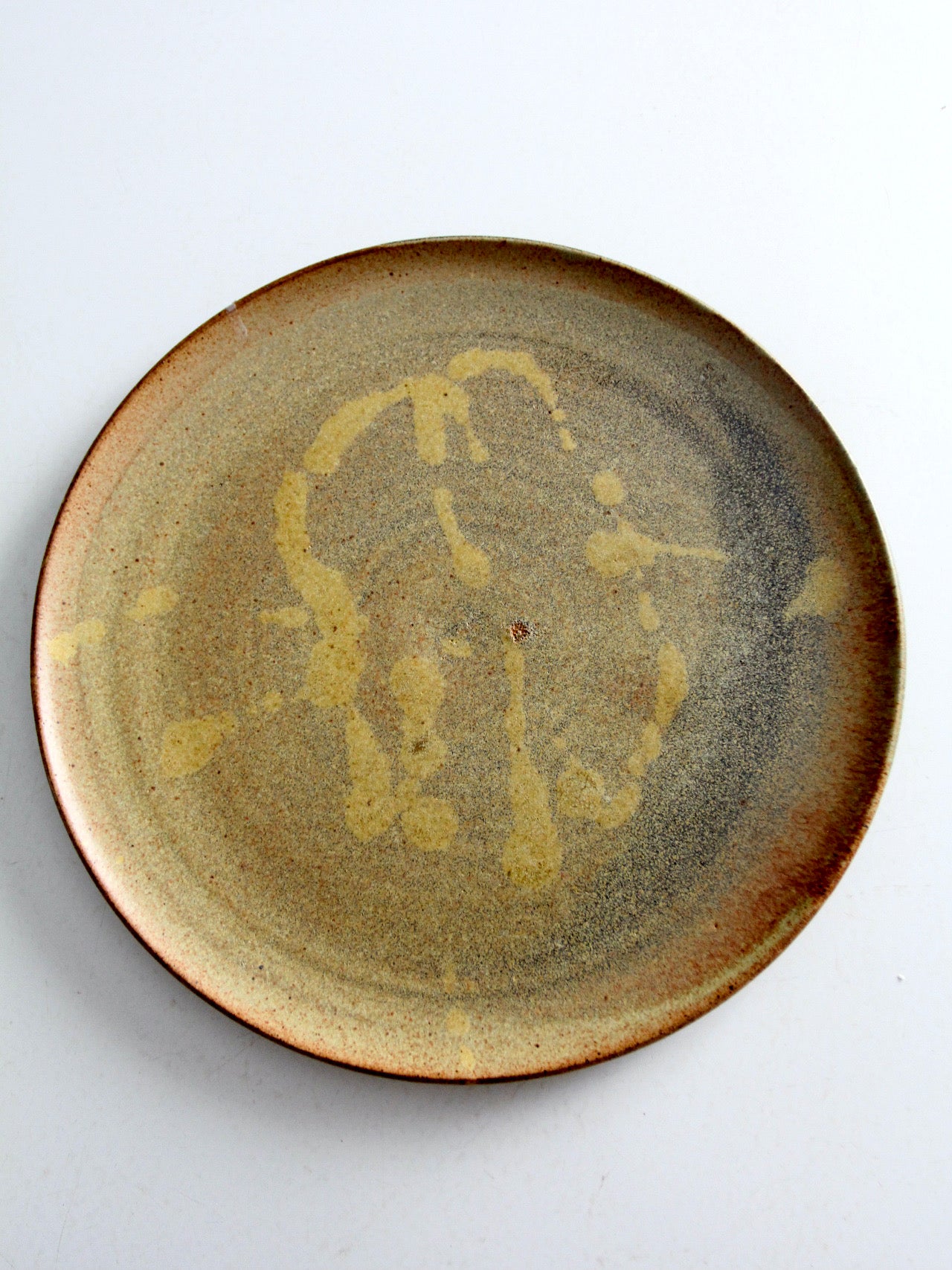 vintage studio pottery plate