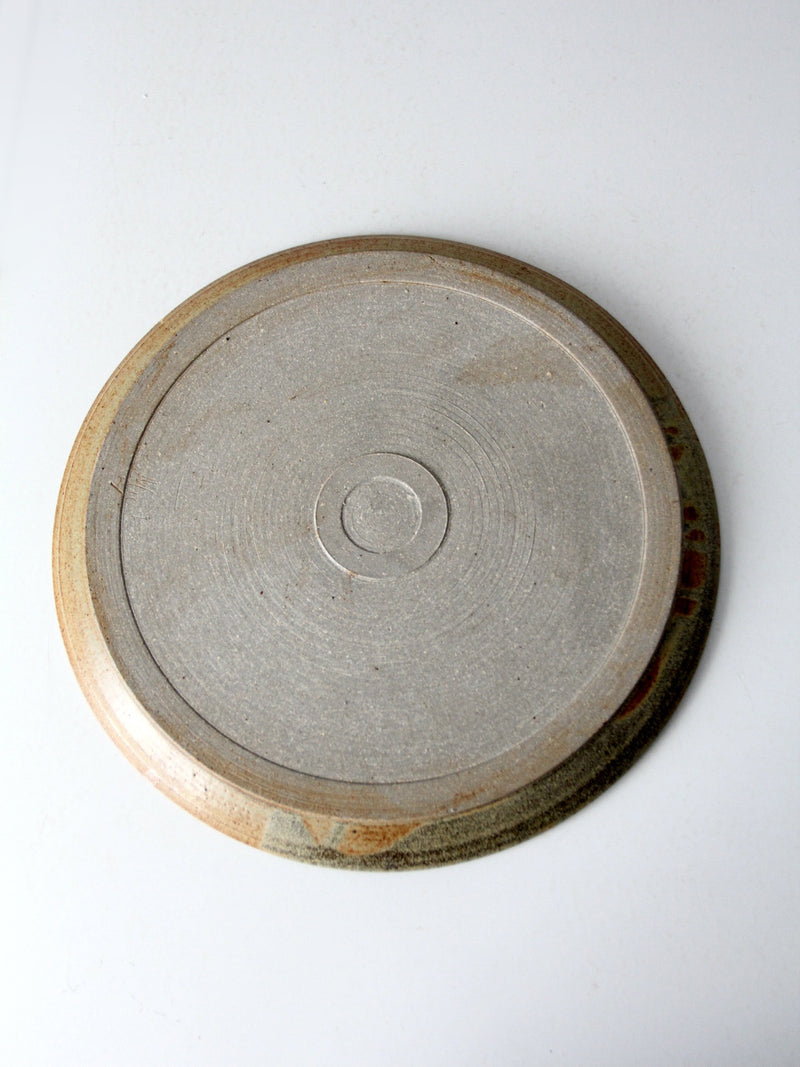 vintage studio pottery plate