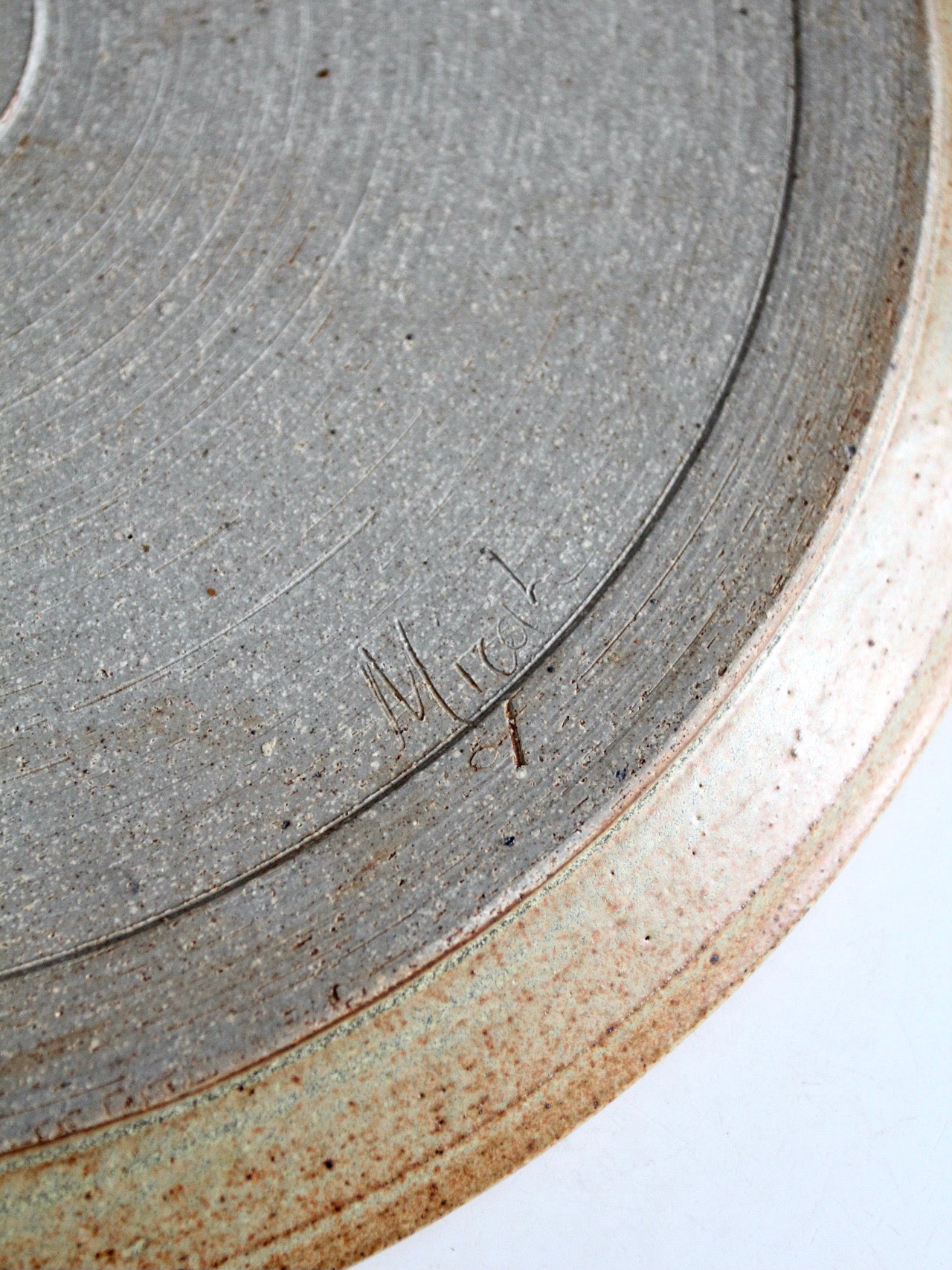 vintage studio pottery plate