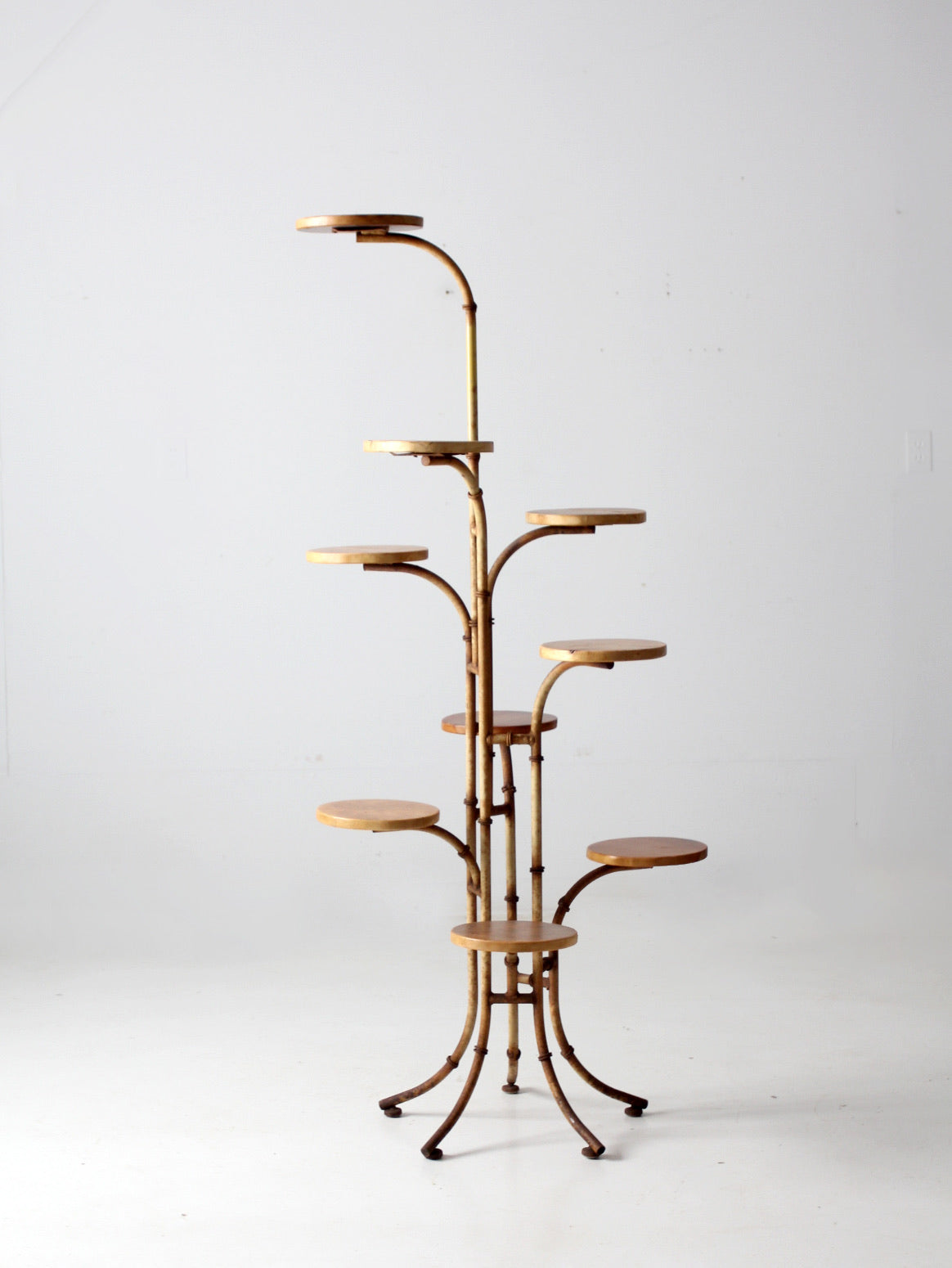 mid-century plant stand