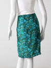 vintage 80s abstract print skirt