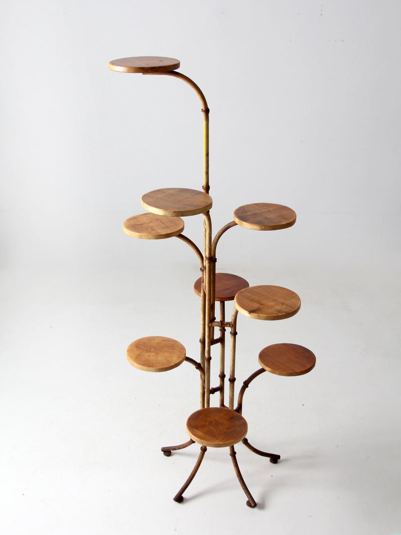 mid-century plant stand