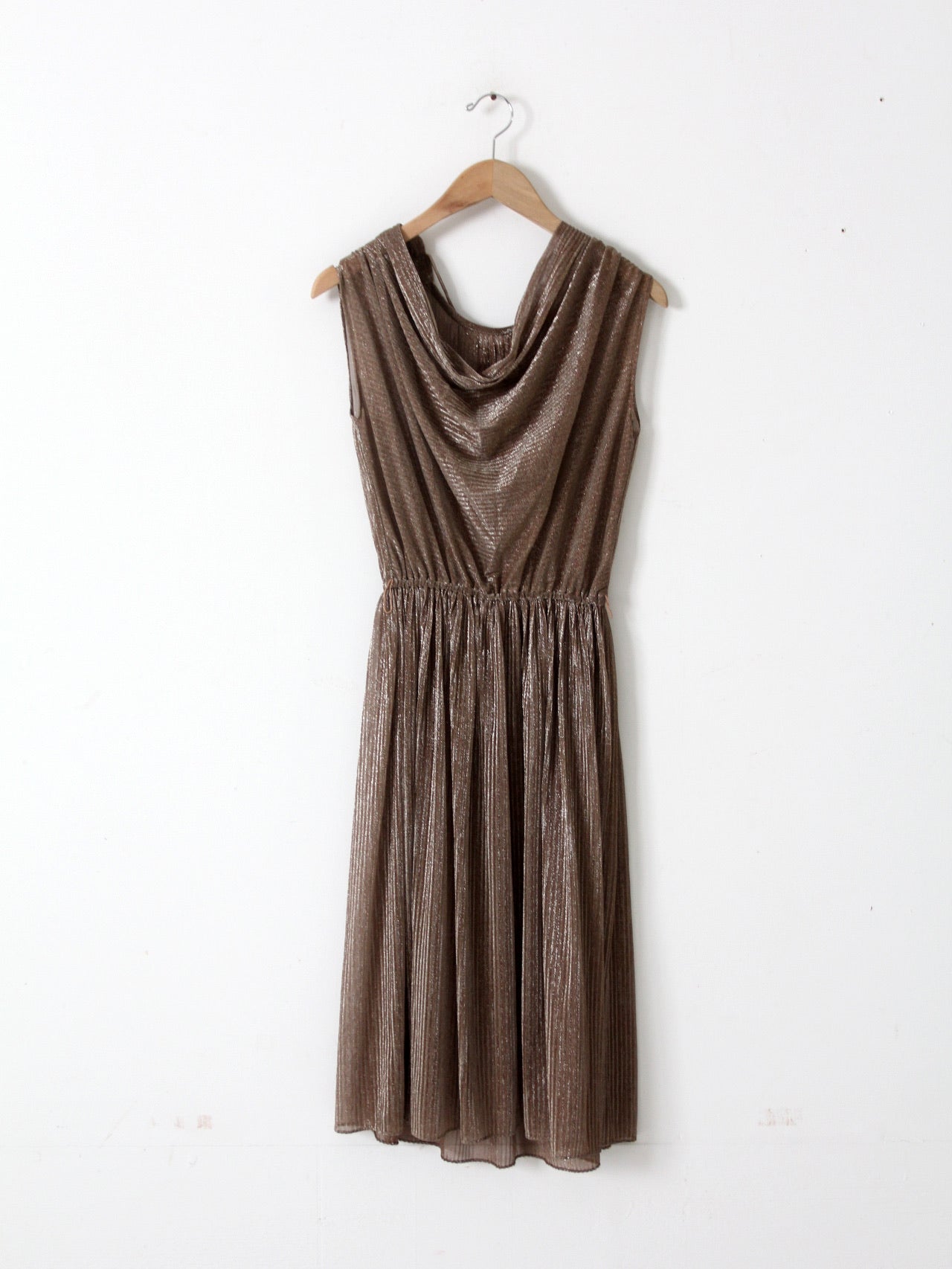 vintage 70s metallic dress vintage 70s metallic dress