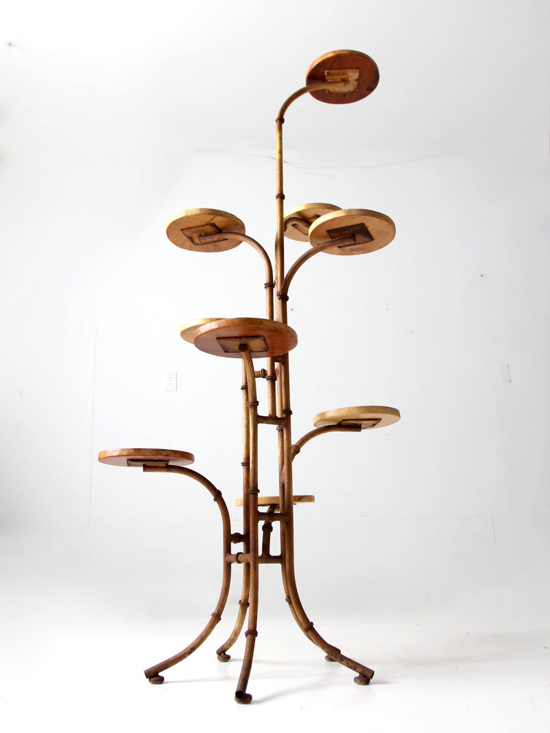 mid-century plant stand