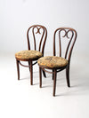 mid-century bentwood chairs with upholstery