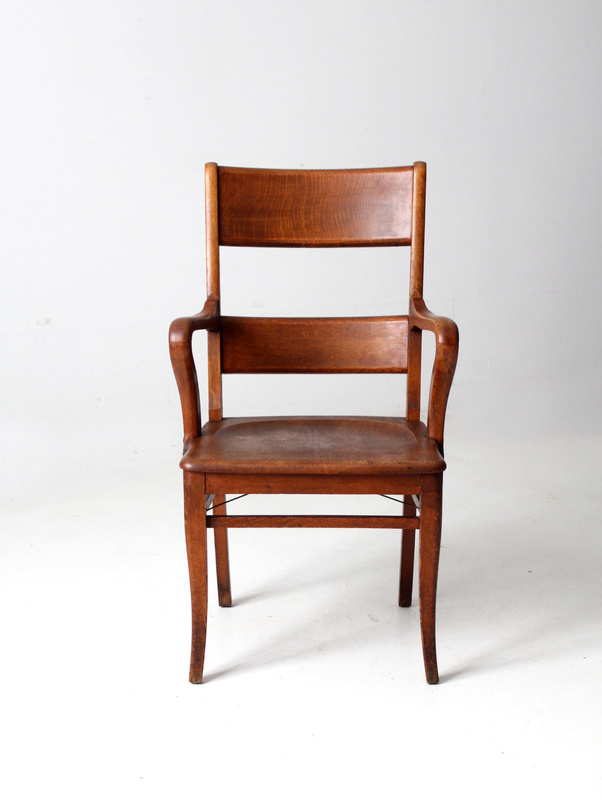 antique oak office chair