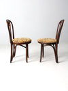 mid-century bentwood chairs with upholstery