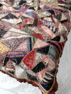 antique double side crazy patchwork quilt circa 1898