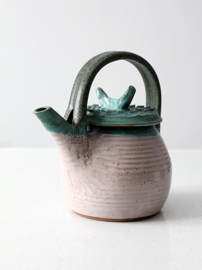 vintage studio pottery teapot