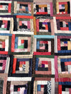 antique double side crazy patchwork quilt circa 1898