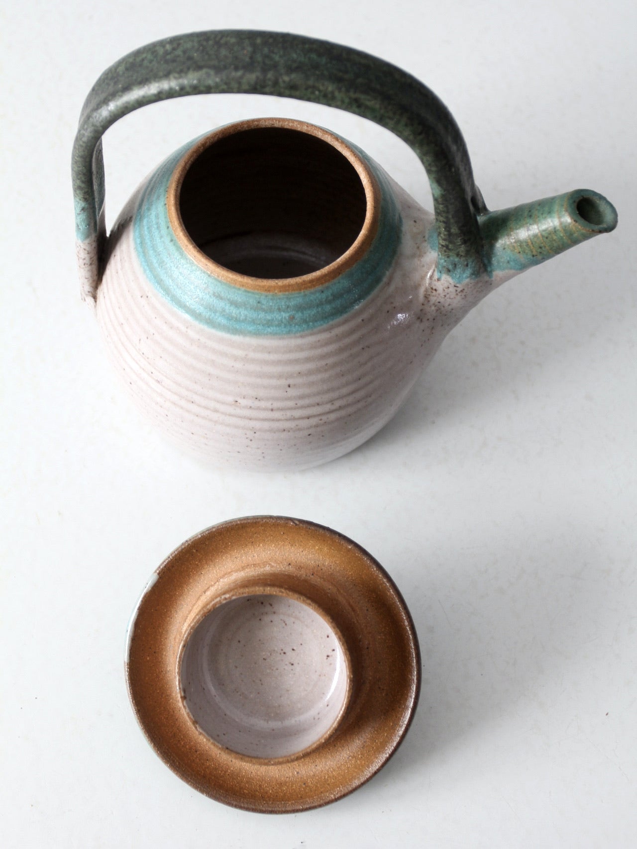 vintage studio pottery teapot