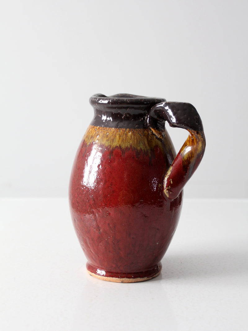 vintage studio pottery pitcher