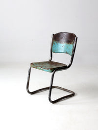vintage metal floating patio chair