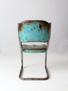 vintage metal floating patio chair