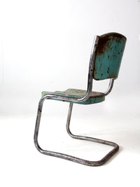 vintage metal floating patio chair