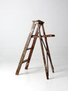 vintage painter's wooden folding ladder