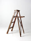 vintage painter's wooden folding ladder