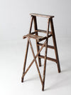 vintage painter's wooden folding ladder