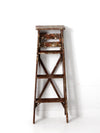 vintage painter's wooden folding ladder