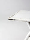 antique white twig folk art table