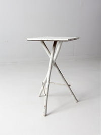 antique white twig folk art table