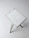 antique white twig folk art table