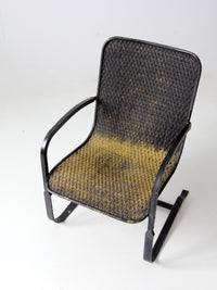 mid century cantilever patio chair