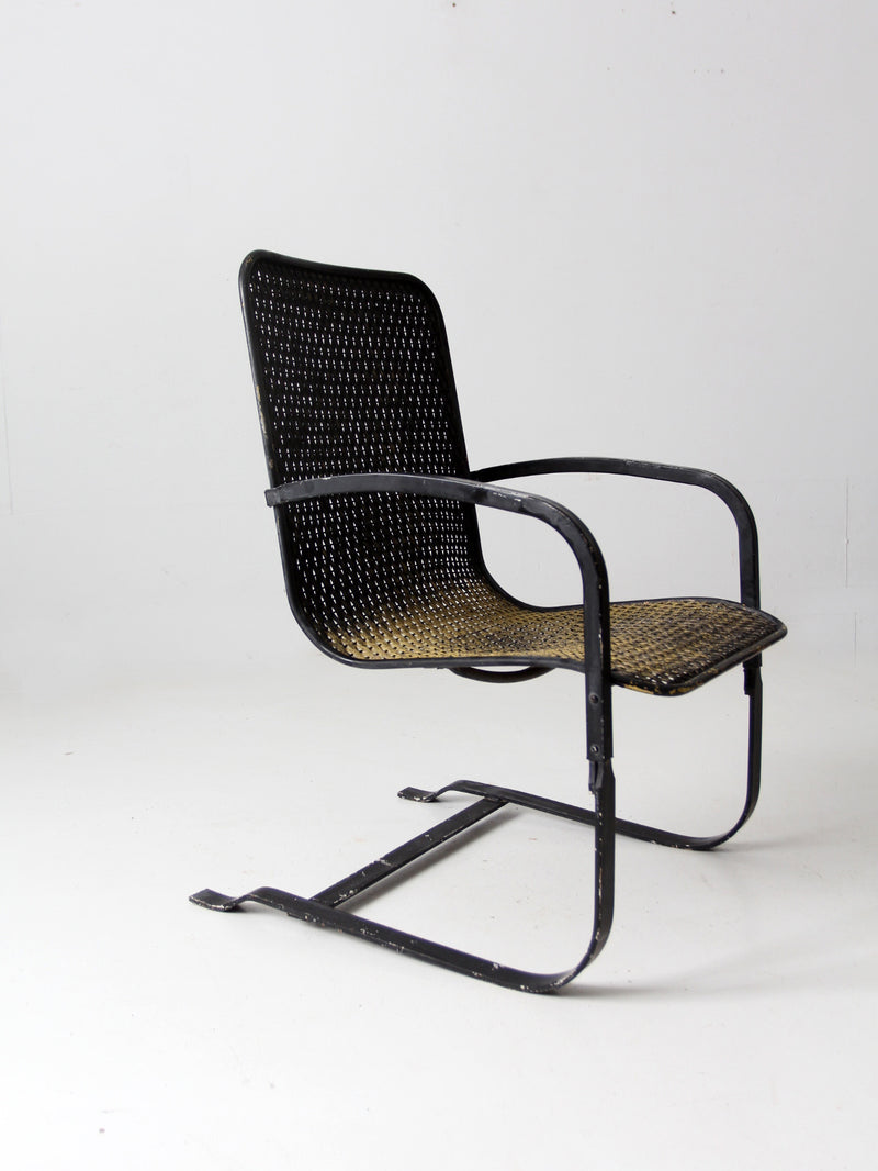 mid century cantilever patio chair