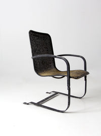 mid century cantilever patio chair