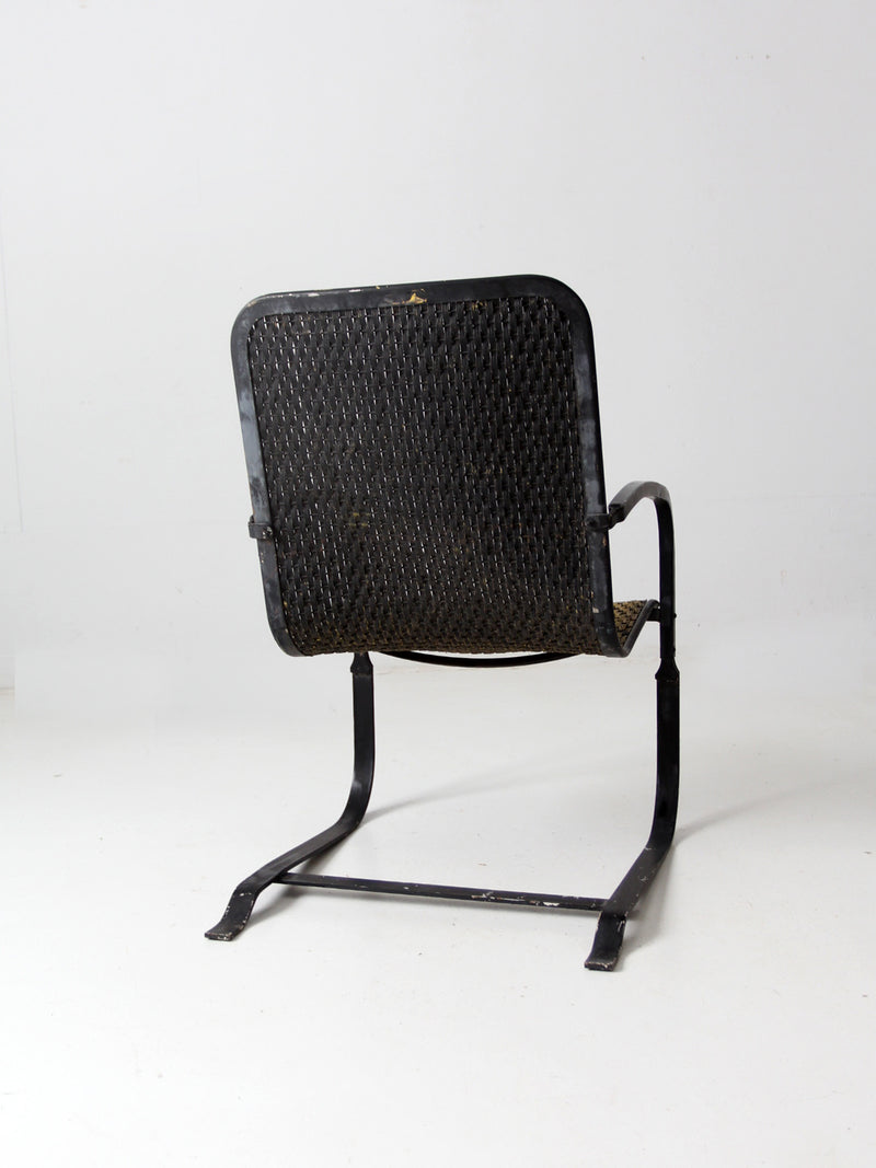 mid century cantilever patio chair