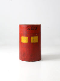 antique wooden foundry pedestal block