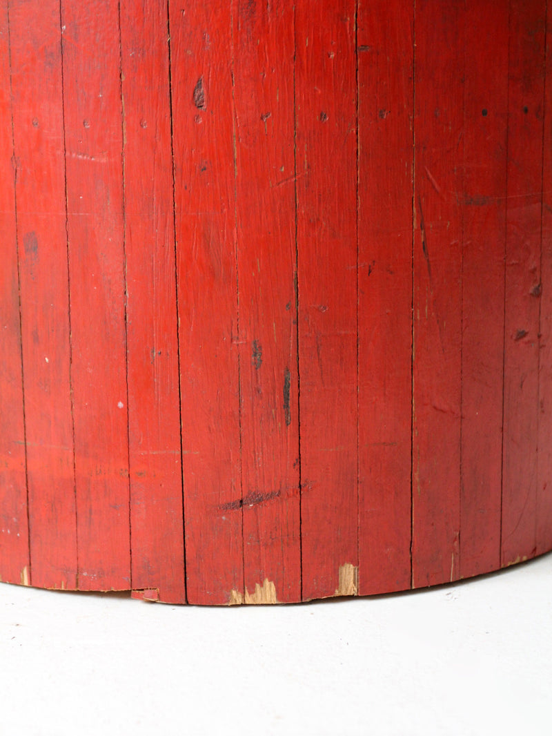 antique wooden foundry pedestal block