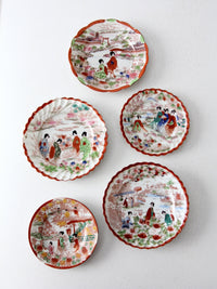 antique "Geisha Girl" Japanese porcelain dish collection