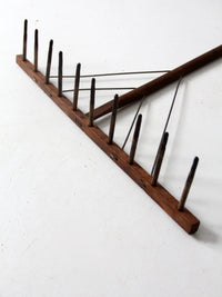 antique primitive hay rake collection