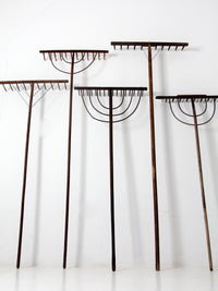 antique primitive hay rake collection