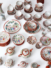 antique "Geisha Girl" Japanese porcelain dish collection