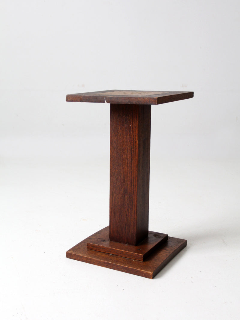 antique mission style plant stand end table