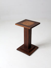 antique mission style plant stand end table