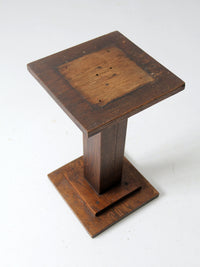 antique mission style plant stand end table