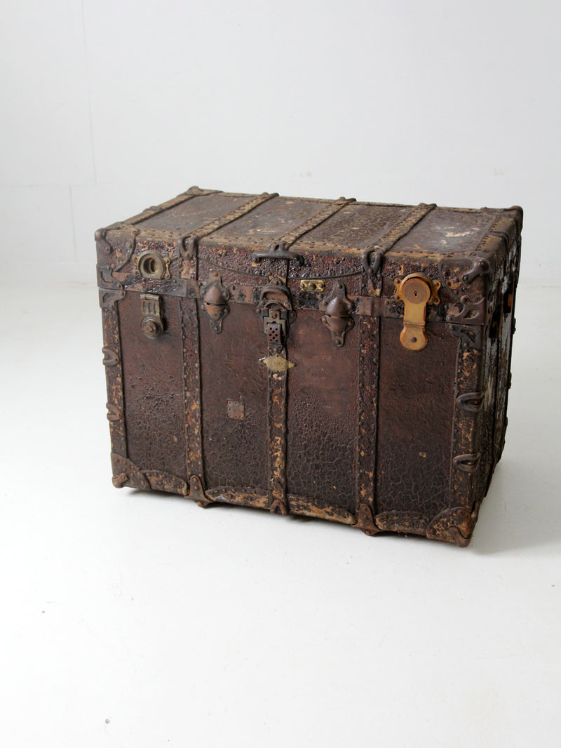 antique travel trunk