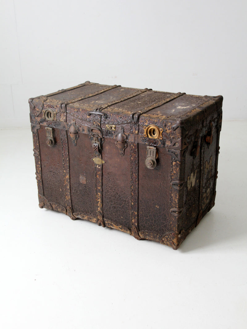 antique travel trunk